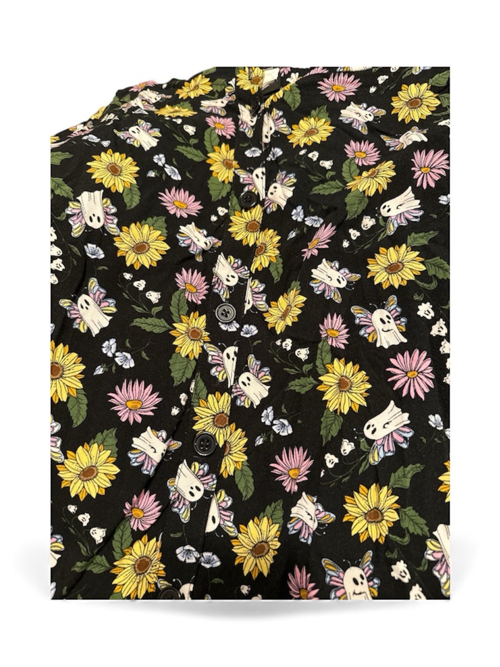 Thorn & Fable Ghost Butterflies & Flowers Maxi Skirt - Picture 2 of 4